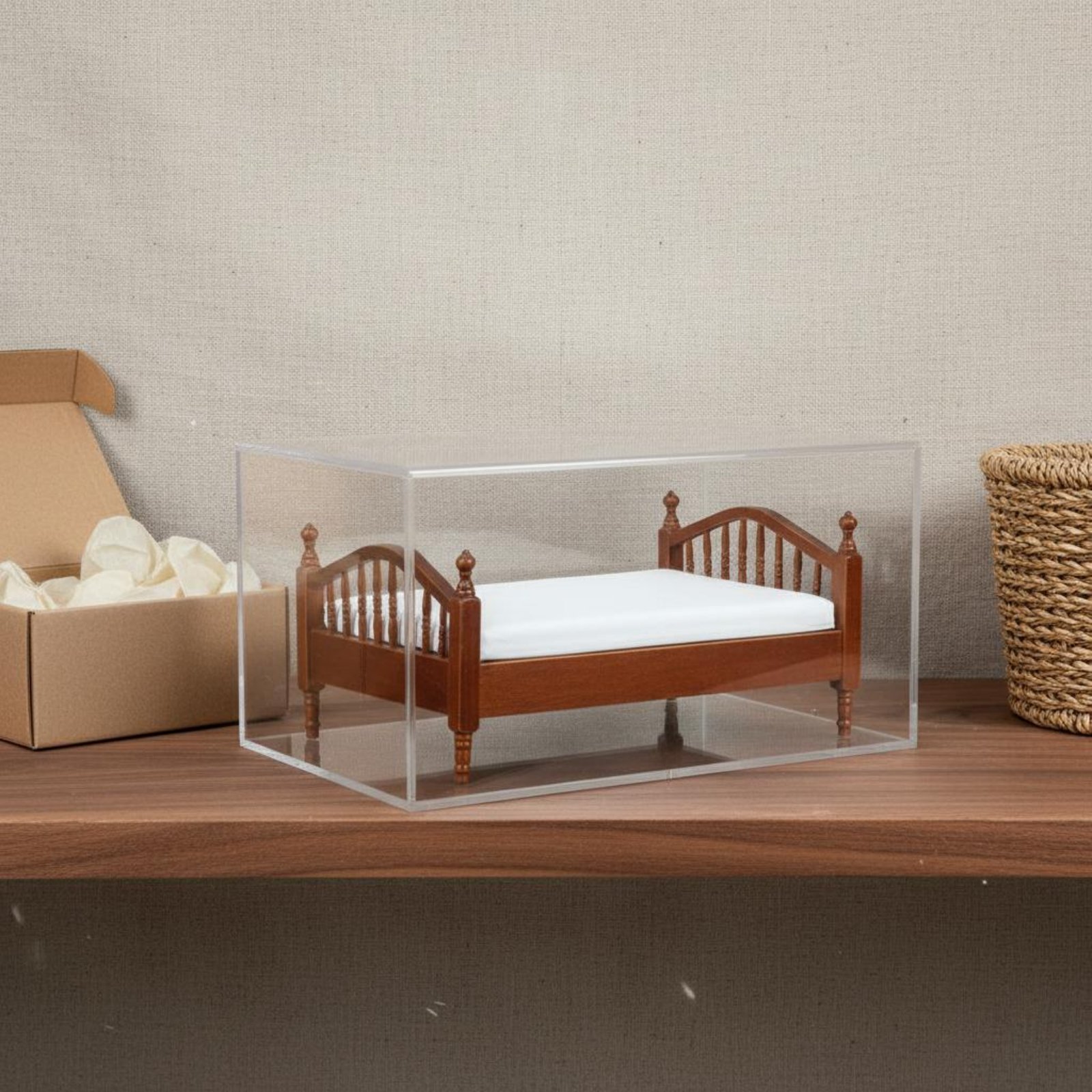 Home Textiles & Decorations - 1:12 Scale Bed Textile Bedding Dollhouse