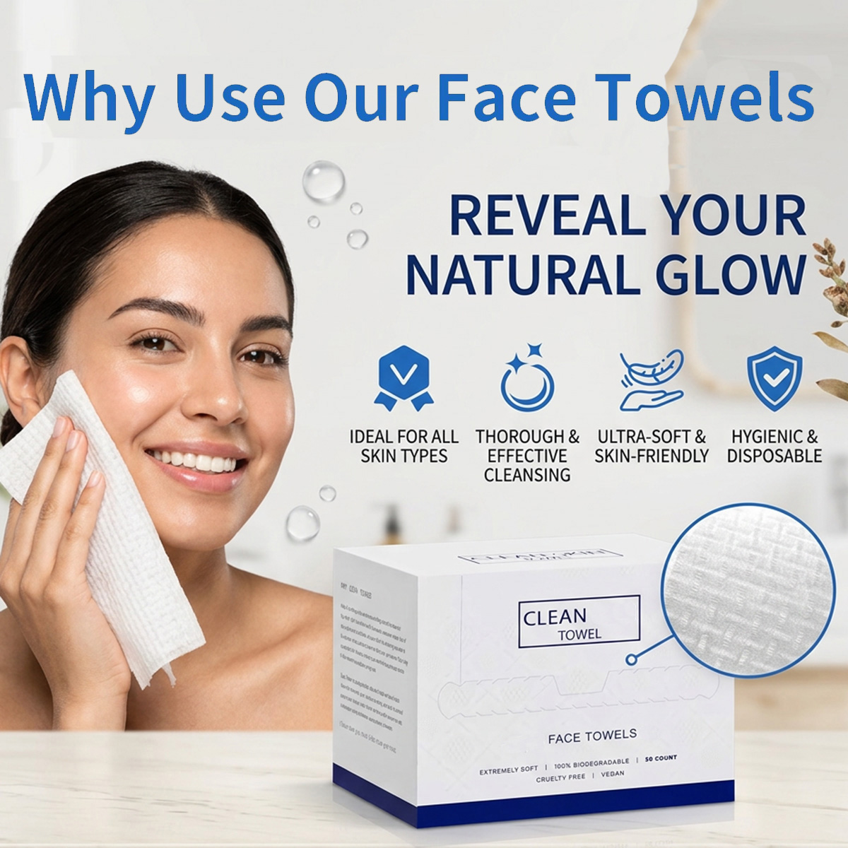 50Pcs/Box Disposable Face Towe - Home Textiles Face Towel review and price