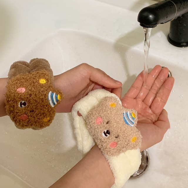 1Pair Cartoon Bear Face Wash H - Home Textiles Face Towel review and price